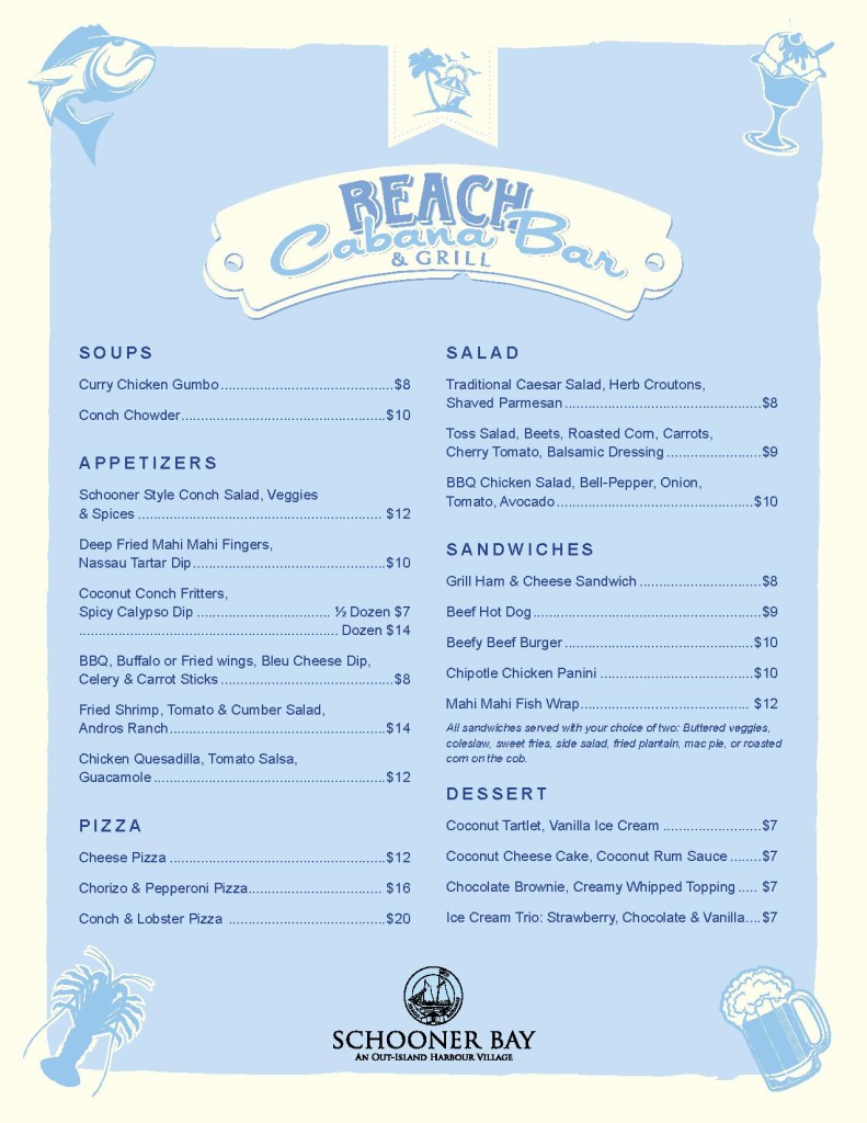 CABANA LUNCH MENU 7-9-14