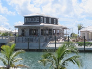 The front of The Bridge House at Schooner Bay - viewed from across the harbour